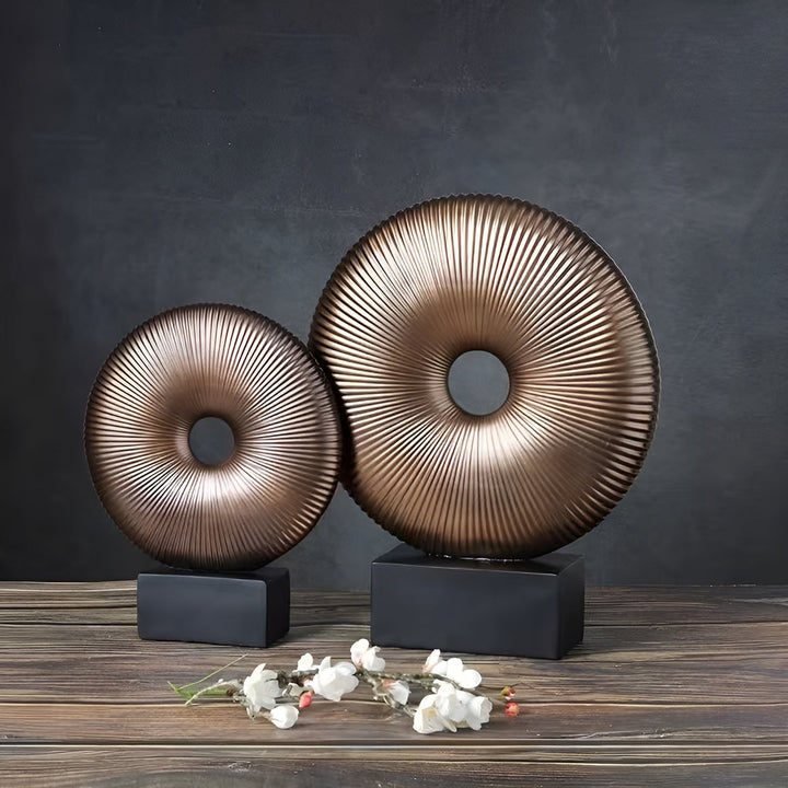 Rund skulptur i vintagestil – kinesisk inspirert | Stilig interiør laget av harpiks