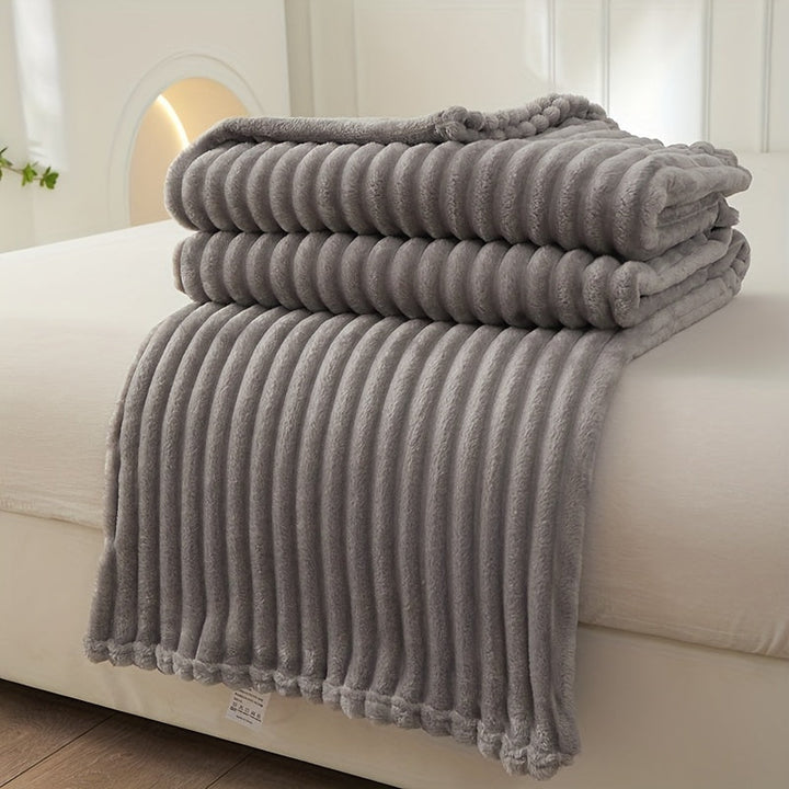Skanto | Soft Plush Blanket with Rib Pattern