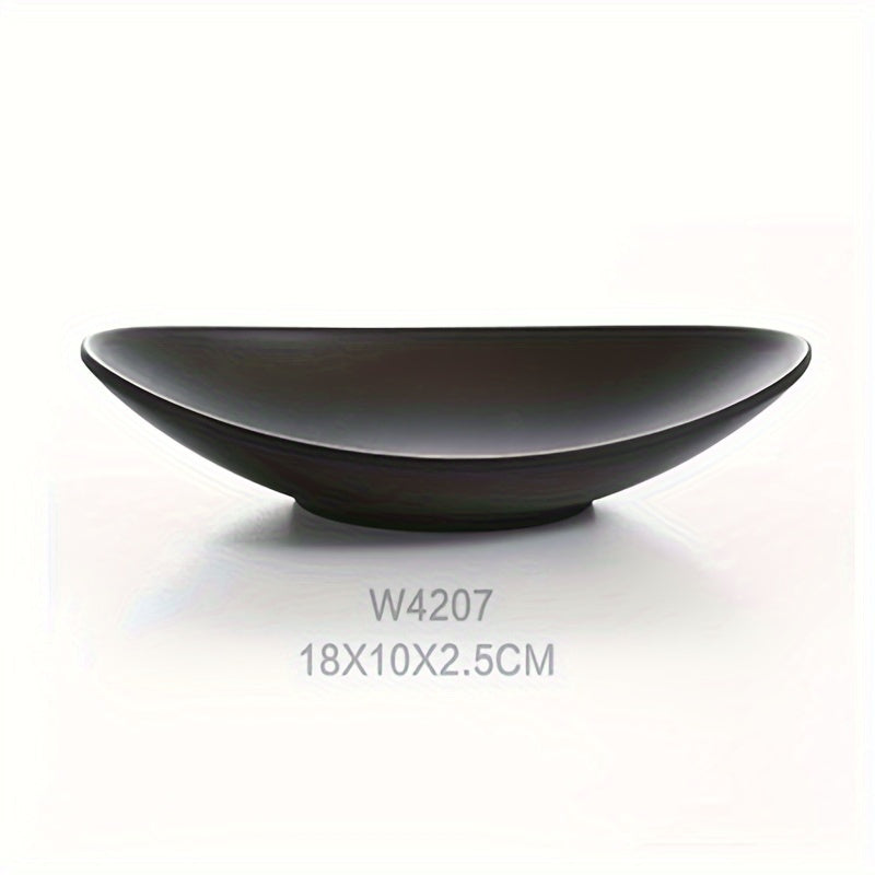 BlackTray - Elegant Ovalt Oppbevaringsbrett for Smykker Skanto