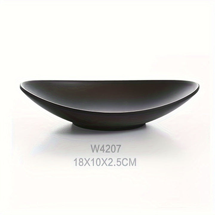 BlackTray - Elegant Ovalt Oppbevaringsbrett for Smykker Skanto