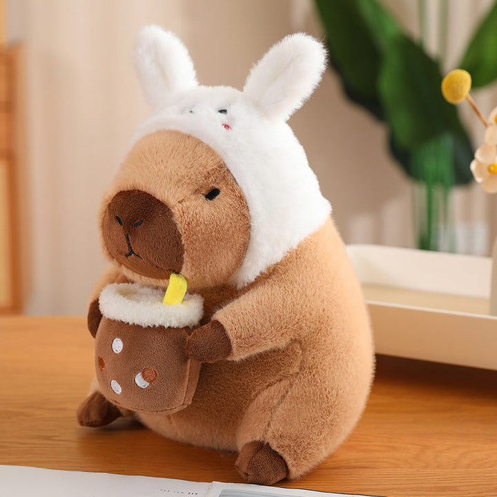 Skanto | CuddleCapy Kosedukke Plush | Kapybara & Kanin Design | Myk Kosedyr i Ulike Stiler & Størrelser