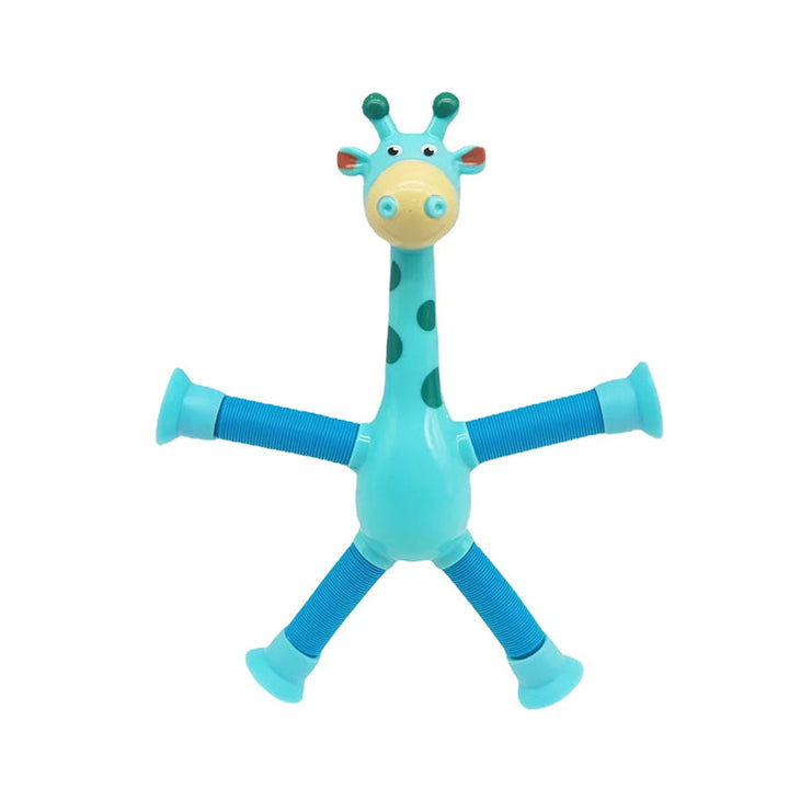 Teleskopisk Sugekop Giraff Leketøy | Skanto