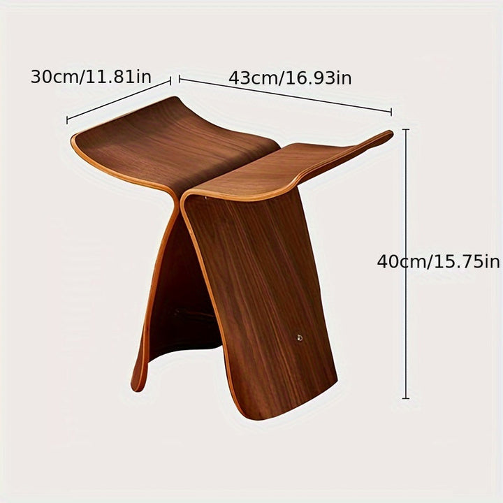 Skanto | Elegant Butterfly Stool – Tidøst Design for Stue og Inngang