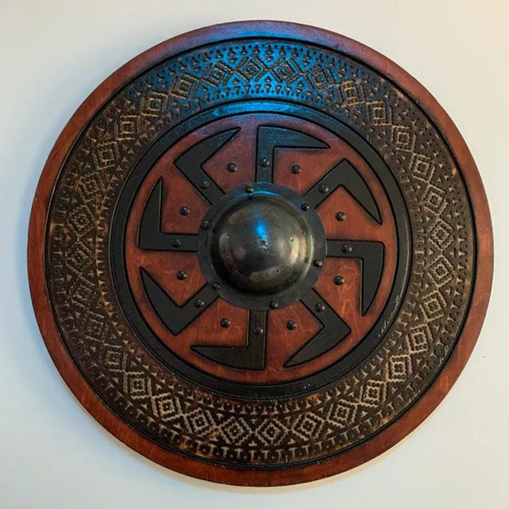 Skanto | Eivor Valhalla Raven Kamp Skadet Viking Tre Skjold 30CM