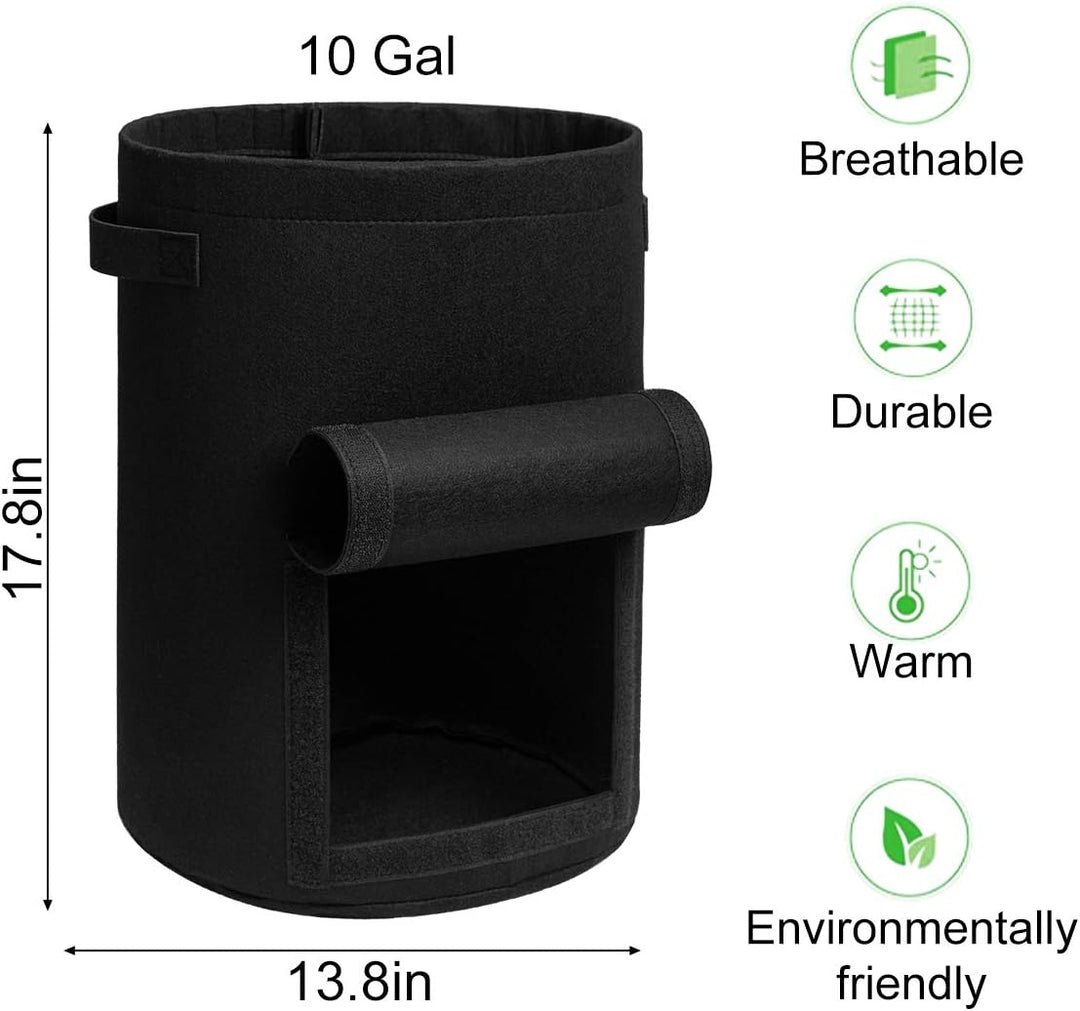 Skanto | 5/7/10/15 Gallon Potetplanting Voksende Forsterket Nonwoven Plante Stoff Potte Barnehage Sekker for Hjemmehagebruk