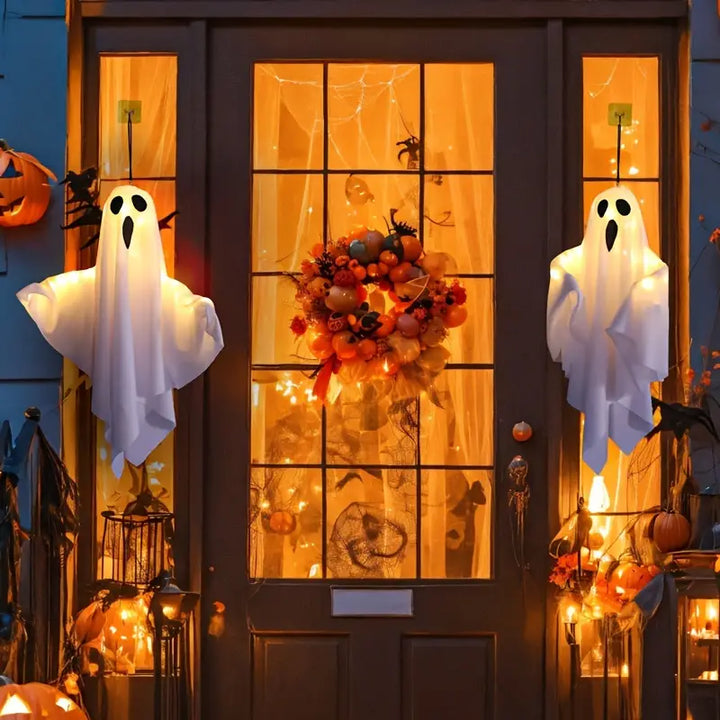 Skanto | Sett med 3 LED Hengende Spøkelsesmønstre til Halloween