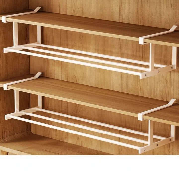 Under-hylle lagring uten boring – justerbar 30–50 cm | Skanto