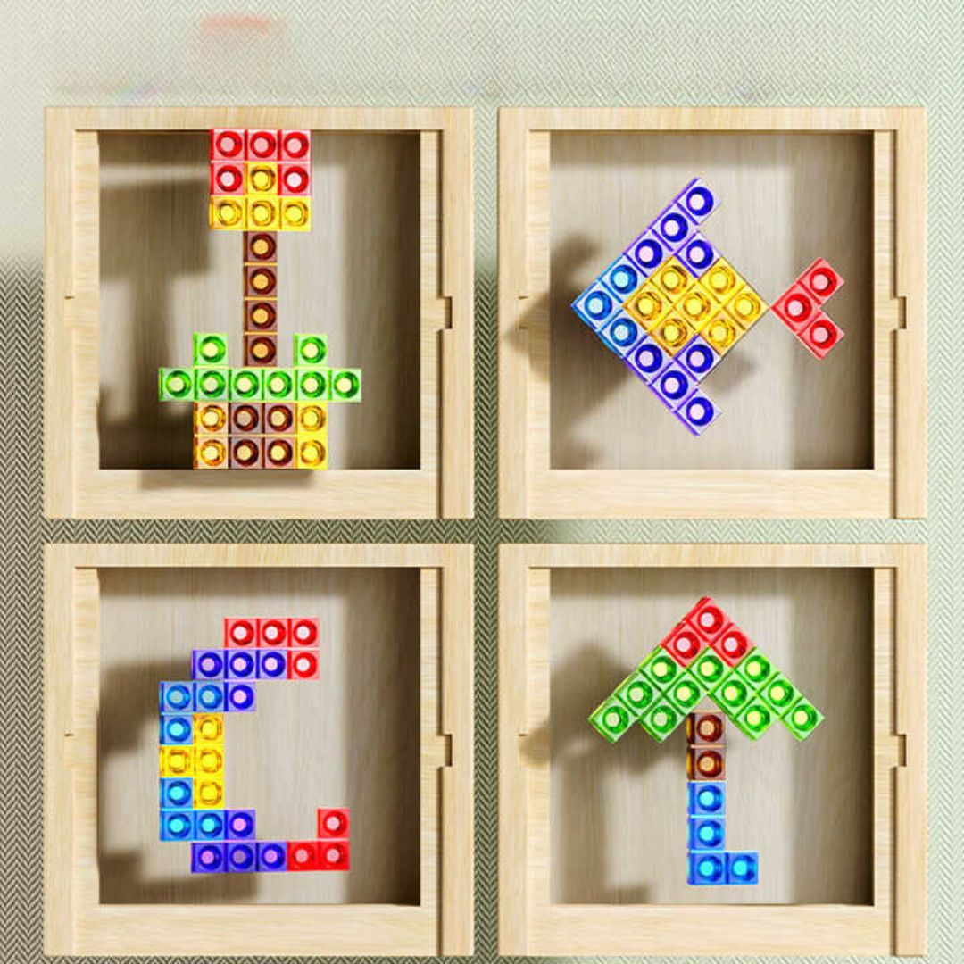 Skanto | Magisk Tetris Spill Laget av Tre (Standard Modell)