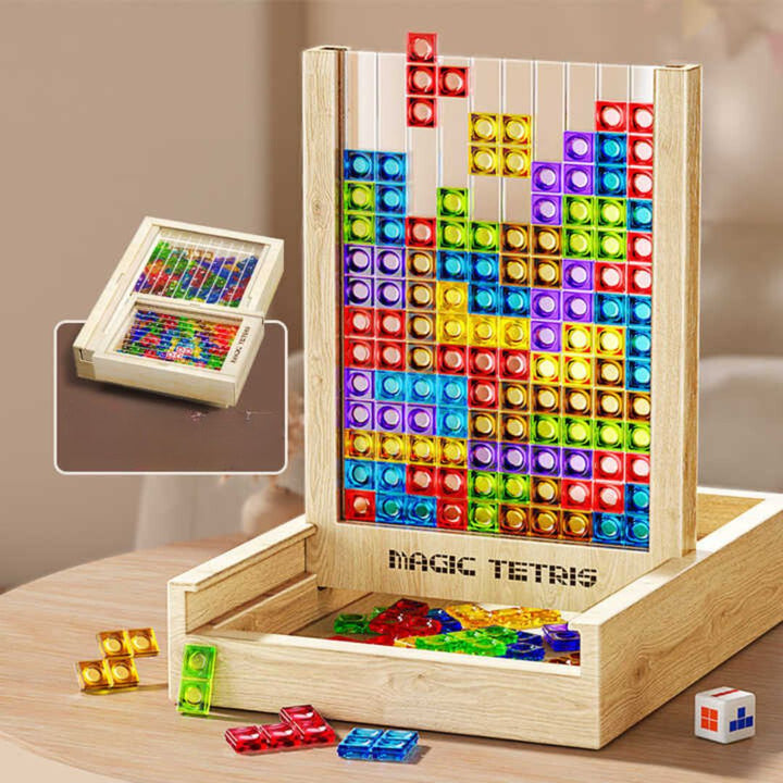 Skanto | Magisk Tetris Spill Laget av Tre (Standard Modell)