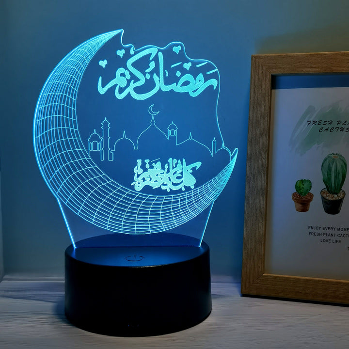 MoonPalace - 3D Farge Kveldslampe Touch Skanto