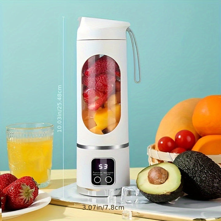 Skanto | Bærbar USB-oppladbar blender & juicer – Enkel å rengjøre, perfekt for frukt- & grønnsaksdrinker, milkshakes, 10,14 oz til 16,91 oz kapasitet