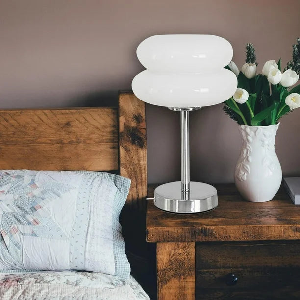 Skanto | Bordlampe Retro Glasskjerm