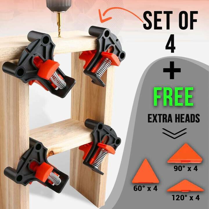 Skanto | Klemme sett (4stk) + GRATIS 60°, 90° & 120° hoder
