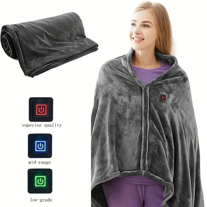 Skanto | Elektrisk teppe USB oppvarmet fleece skulderinnpakning