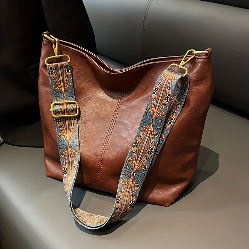 Skanto | CityPure PU Messengerbag – Hvit Urban Skulderveske med Glidelås