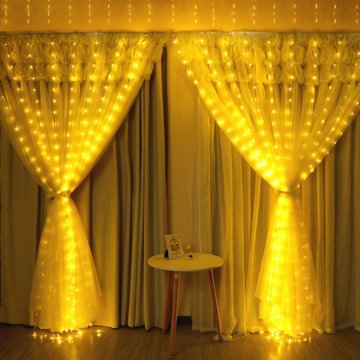 Skanto | Fairy Lights Curtain Varm Hvit LED USB Sett