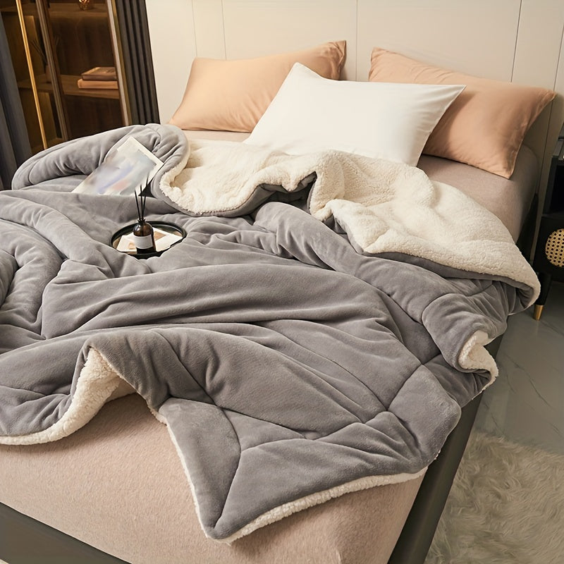 CozyWarm - Luksus Melk Fleece Teppe Dobbel Lag Skanto