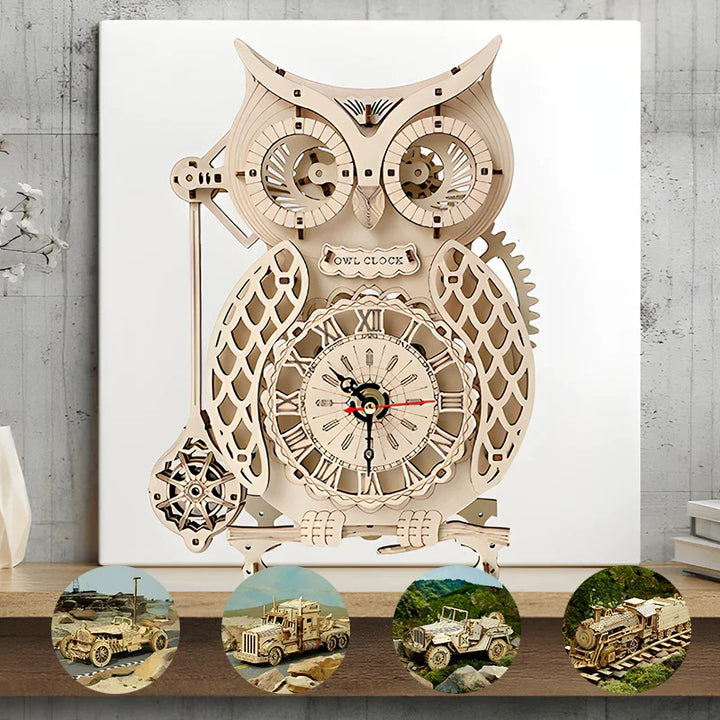 Super Holz Mekanisk Modell Puslesett | Skanto