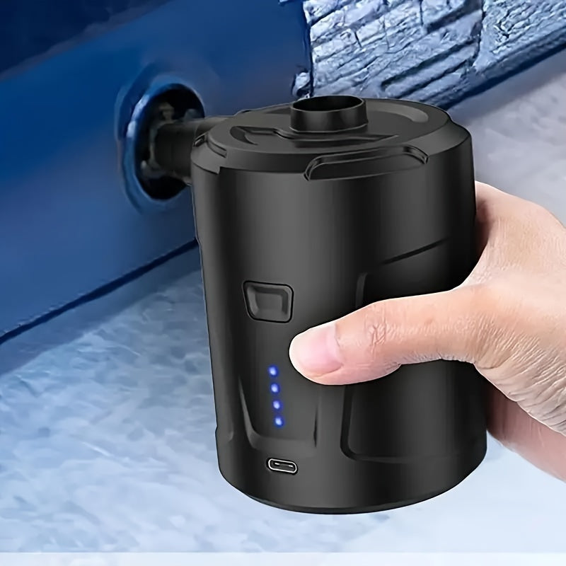 Skanto | Elektrisk Luftpumpe AirTrek Mini | USB Oppladbar & Trådløs | Kompakt & Robust | For Luftmadrasser & Utendørs