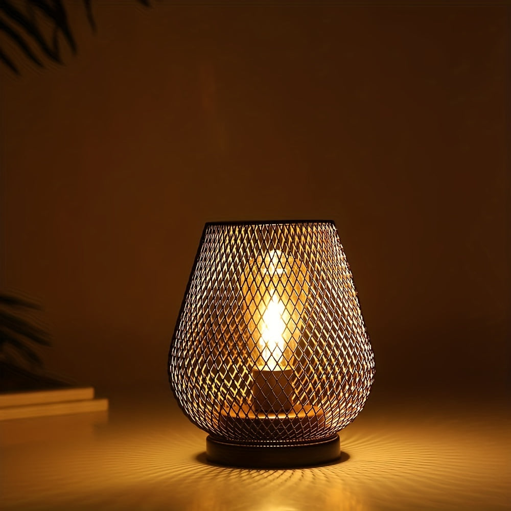 Skanto | RusticMesh Bordlampe Sett – Industriell Stil og Atmosfærisk Belysning