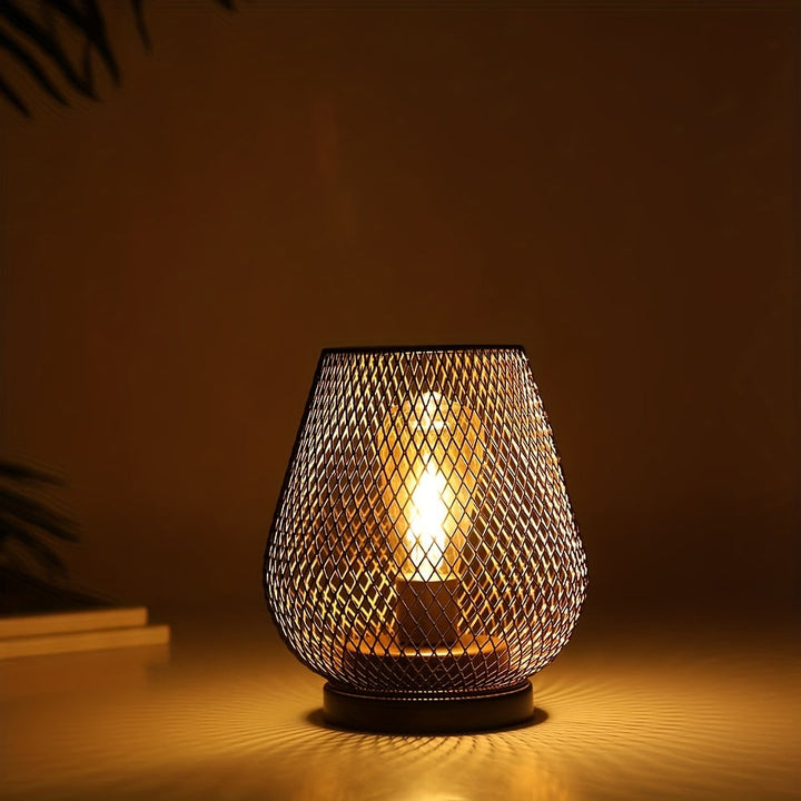 Skanto | RusticMesh Bordlampe Sett – Industriell Stil og Atmosfærisk Belysning