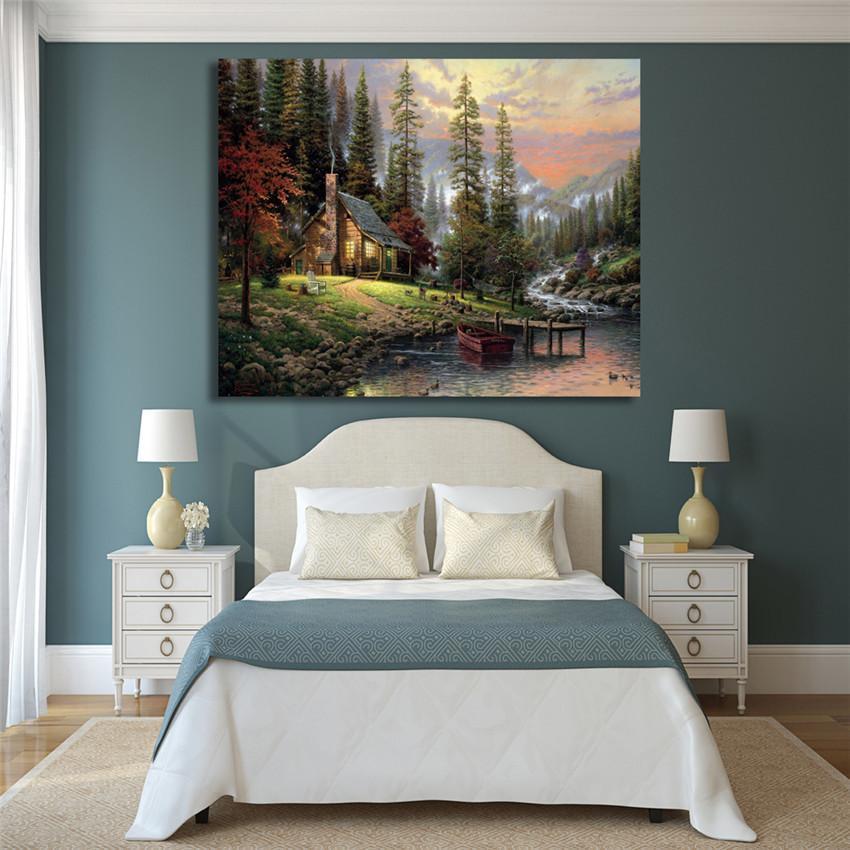 The Cabin By the Lake - Van-Go Mal-For-Nummer Sett | Skanto