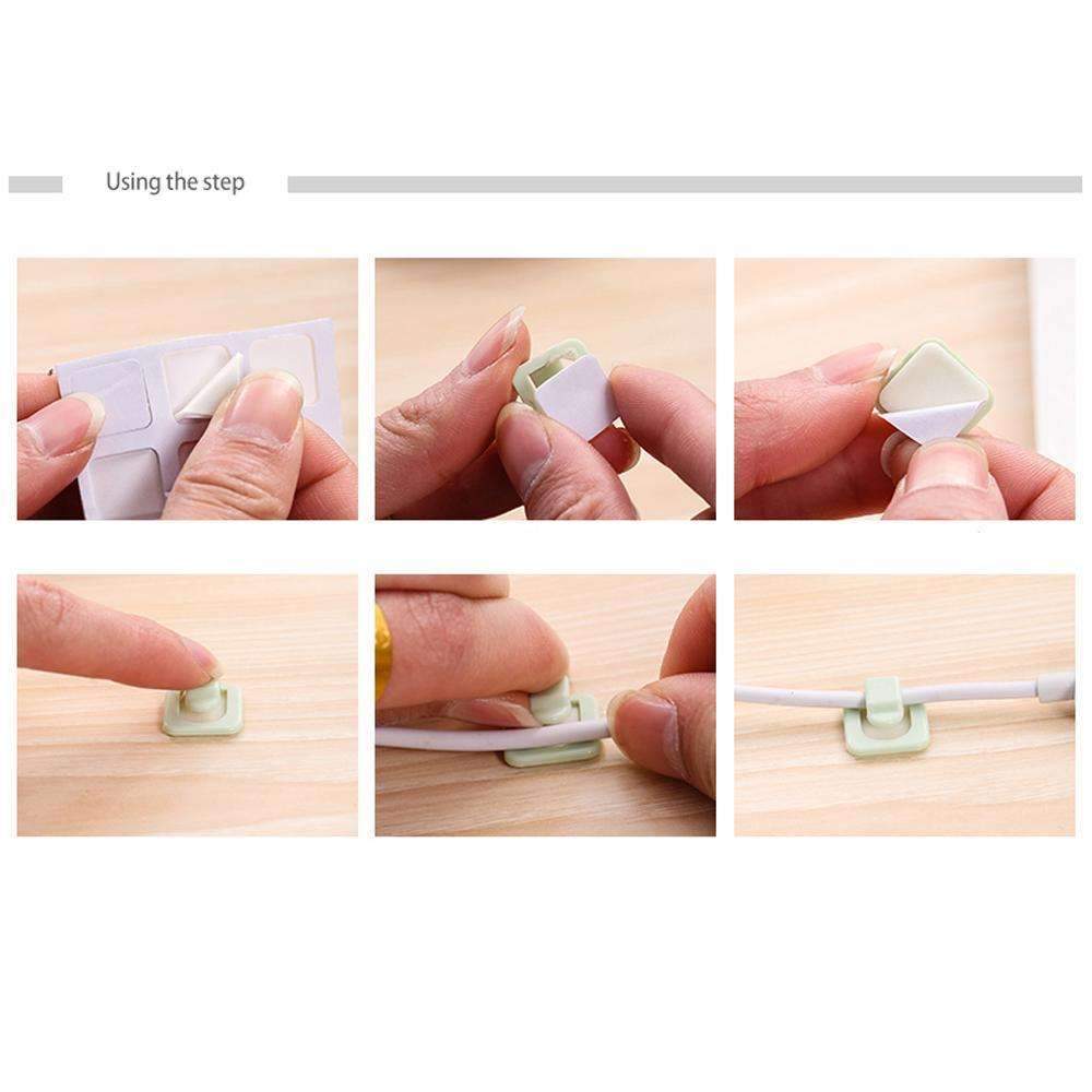 Skanto | Kabelledning Wire Line Organizer - Plastklips Bånd Fester Holder