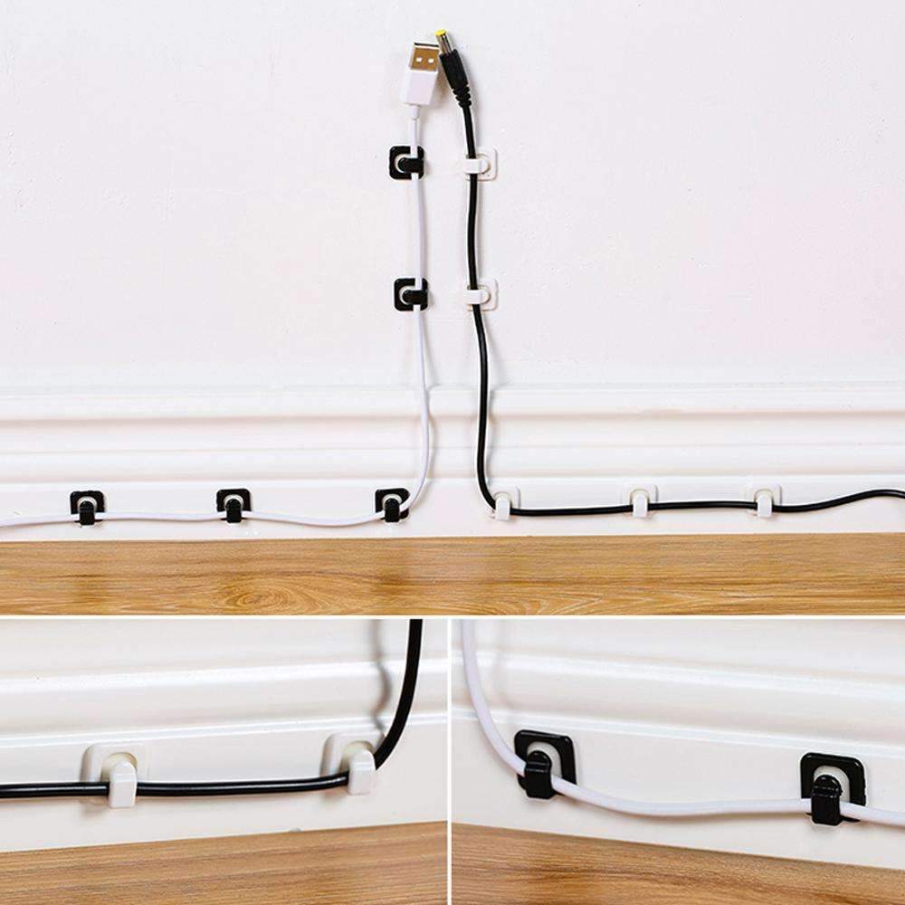 Skanto | Kabelledning Wire Line Organizer - Plastklips Bånd Fester Holder