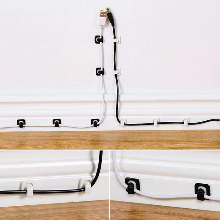 Skanto | Kabelledning Wire Line Organizer - Plastklips Bånd Fester Holder