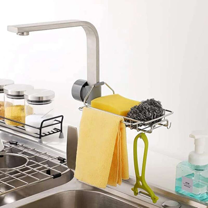 Sink Caddy Organizer Rustfritt Stål Skanto