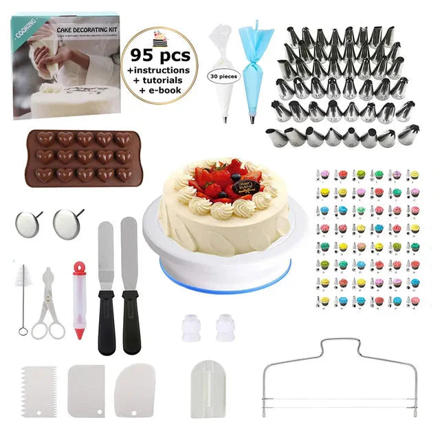 Kakepyntverktøysett Bakeutstyr Bakeverktøy Kakebakekit | Skanto