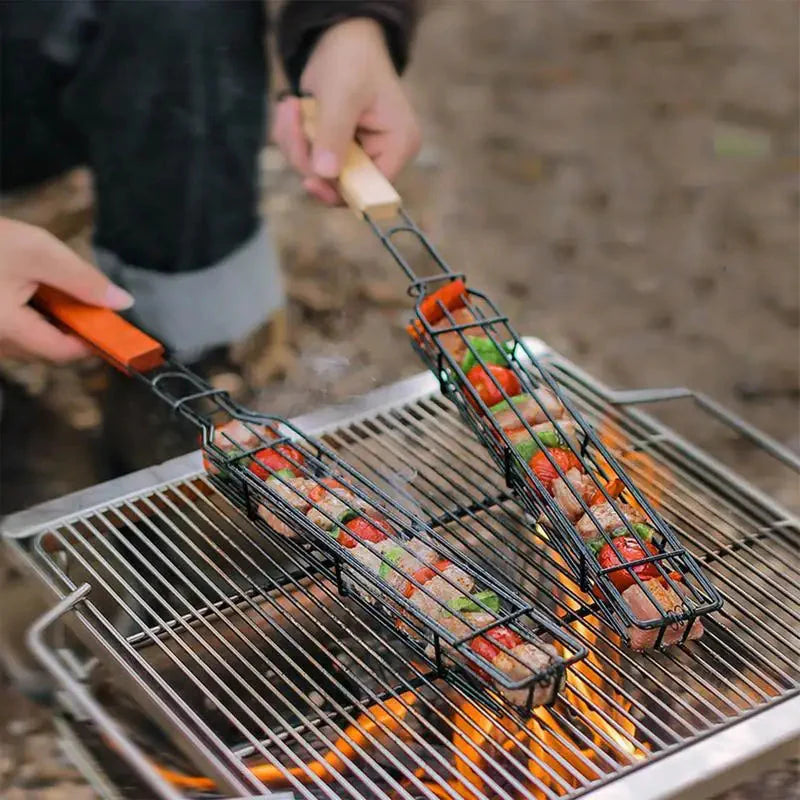 Camping Grilling Kurv Bærbar Grill Kurv BBQ Kurv | Skanto