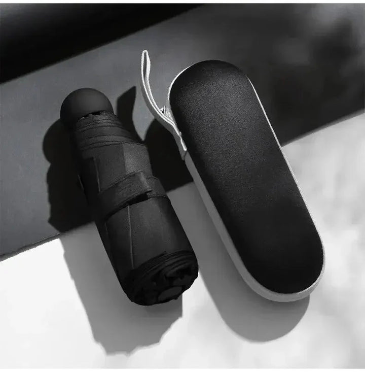 Skanto | Capbrella Kompakt Paraply – Ultra-Lett Kapseldesign for Stilig, Plassbesparende Regnbeskyttelse