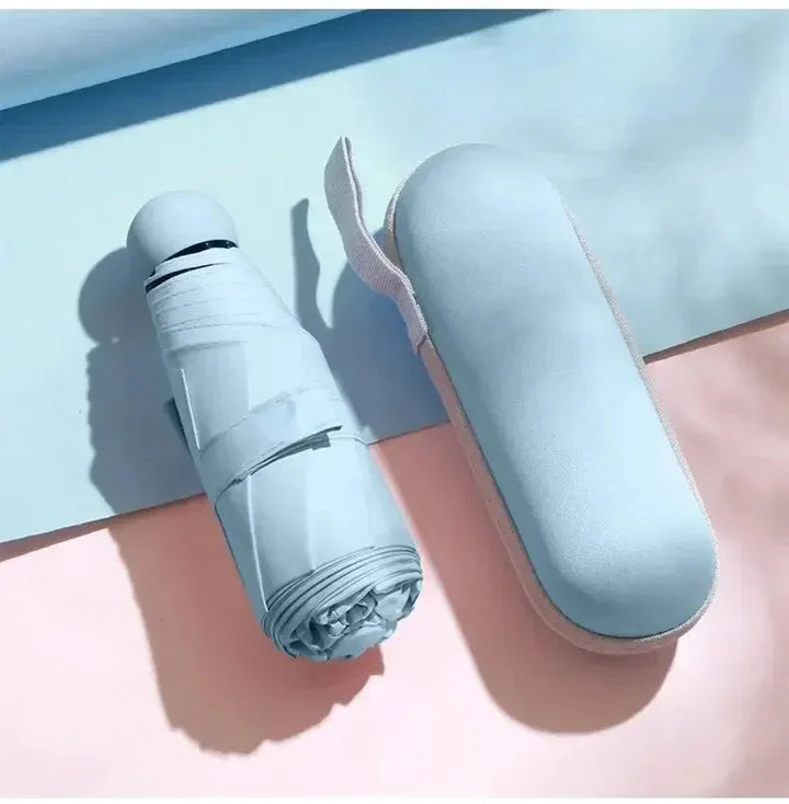 Skanto | Capbrella Kompakt Paraply – Ultra-Lett Kapseldesign for Stilig, Plassbesparende Regnbeskyttelse