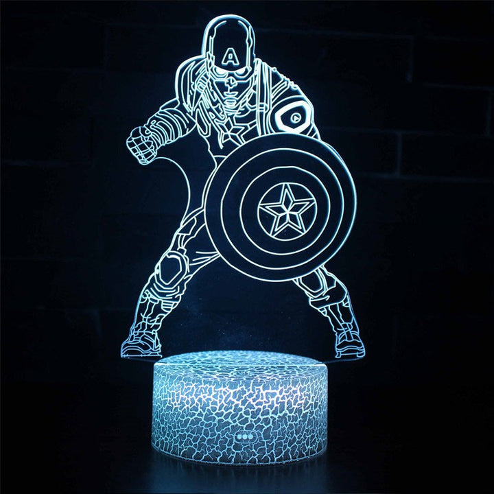 Skanto | 3D Lampe Marvel Captain America Kamp