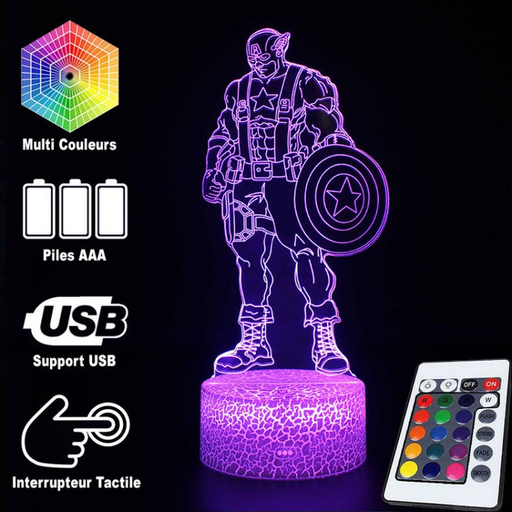 Skanto | 3D Lampe Marvel Captain America