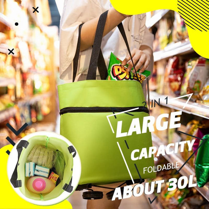 CarryFlex – 2-i-1-Einkaufstasche mit Rollen
