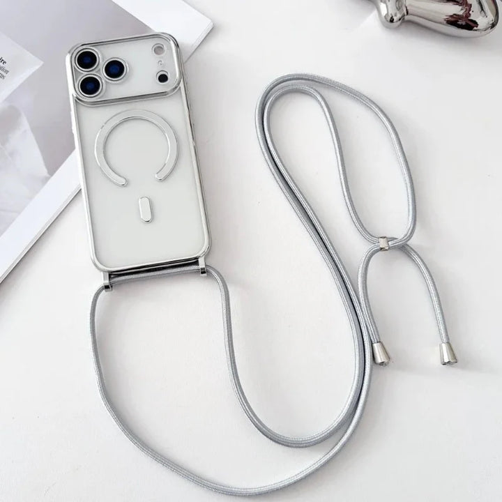 Skanto | CarryLink – Justerbar telefonhalsrem med klar MagSafe-deksel