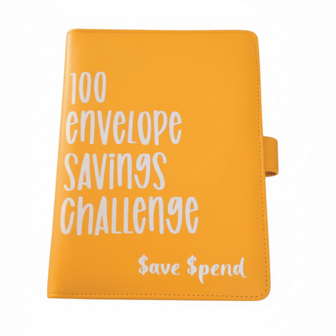 Skanto | CASHSAVVY – 100 Konvolutt Utfordring Budsjett Binder for Familie Sparing