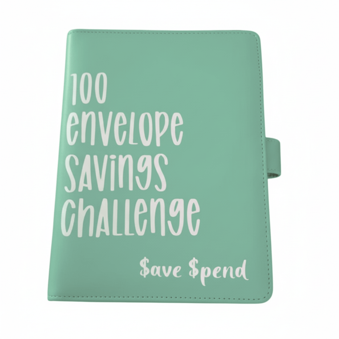 Skanto | CASHSAVVY – 100 Konvolutt Utfordring Budsjett Binder for Familie Sparing