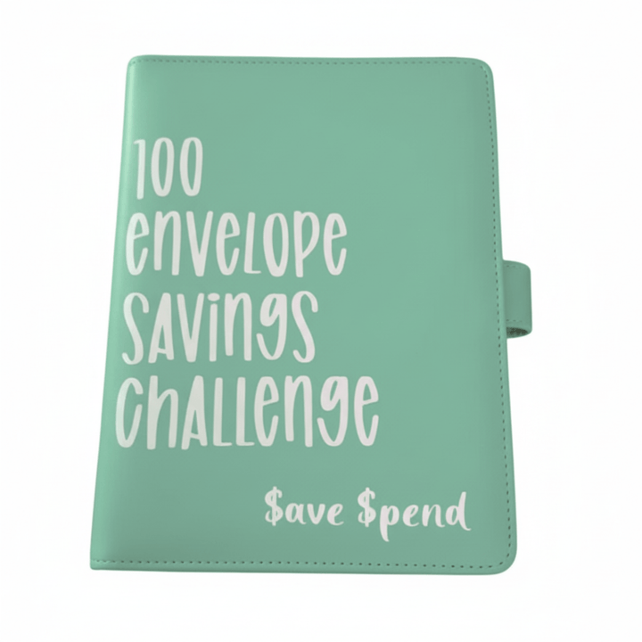 Skanto | CASHSAVVY – 100 Konvolutt Utfordring Budsjett Binder for Familie Sparing