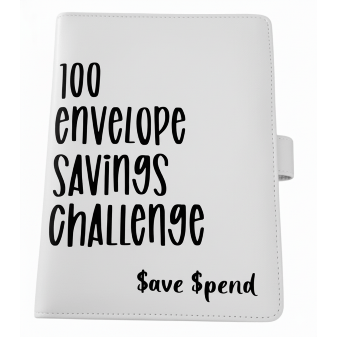 Skanto | CASHSAVVY – 100 Konvolutt Utfordring Budsjett Binder for Familie Sparing