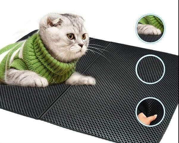 Skanto | CATGUARD MAT – Ikke-glidende kattetoalettmatte med vanntett beskyttelse for et rent hjem