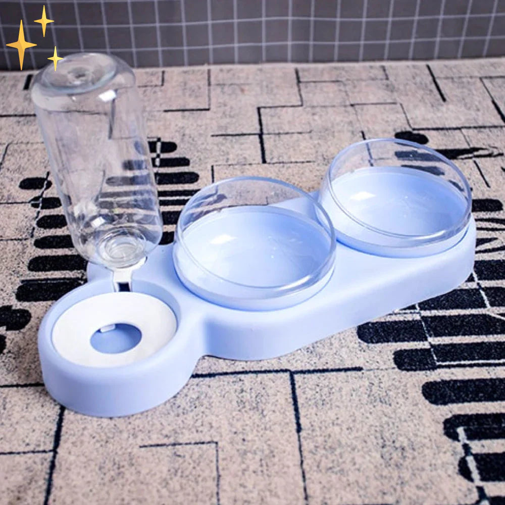 PetCare Dual Feeding Bowl with Auto Water Dispenser Skanto