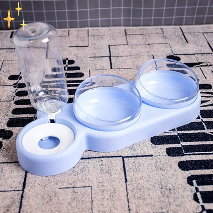 PetCare Dual Feeding Bowl with Auto Water Dispenser Skanto