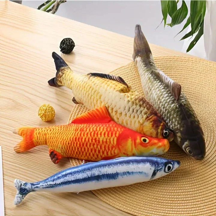 Sett med 4 interaktive fiskelekene for katter – PlayFish Skanto