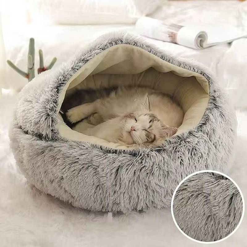 Skanto | Cozy Pet Cave Bed, Ideell for hunder og katter i alle størrelser