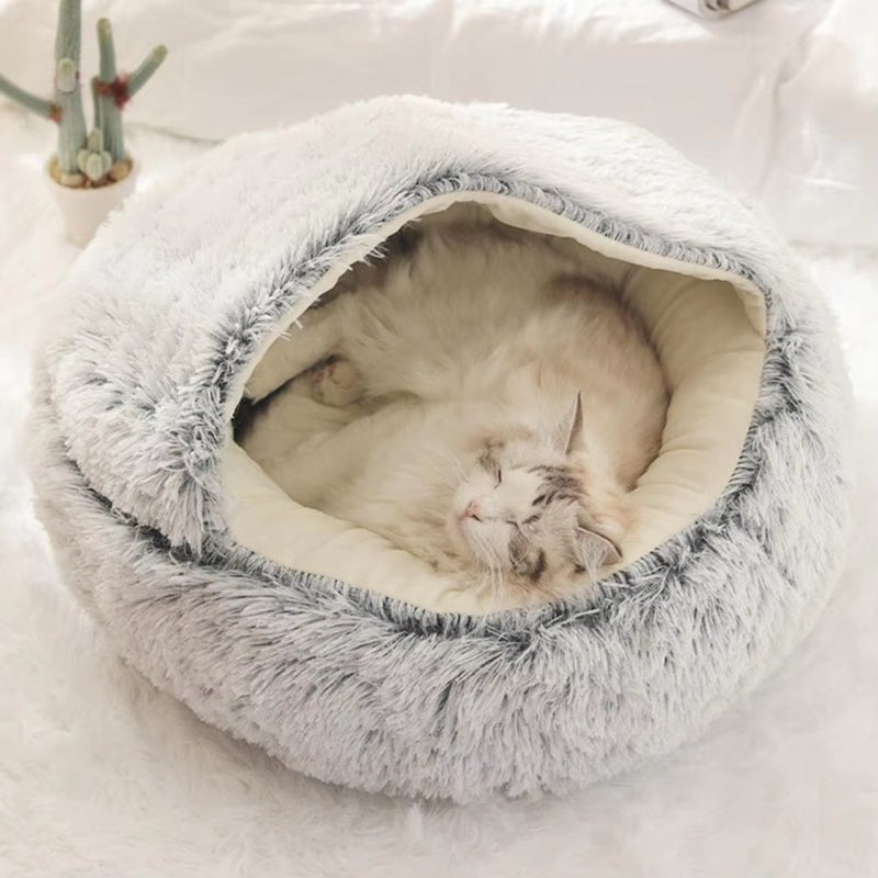 Skanto | Cozy Pet Cave Bed, Ideell for hunder og katter i alle størrelser