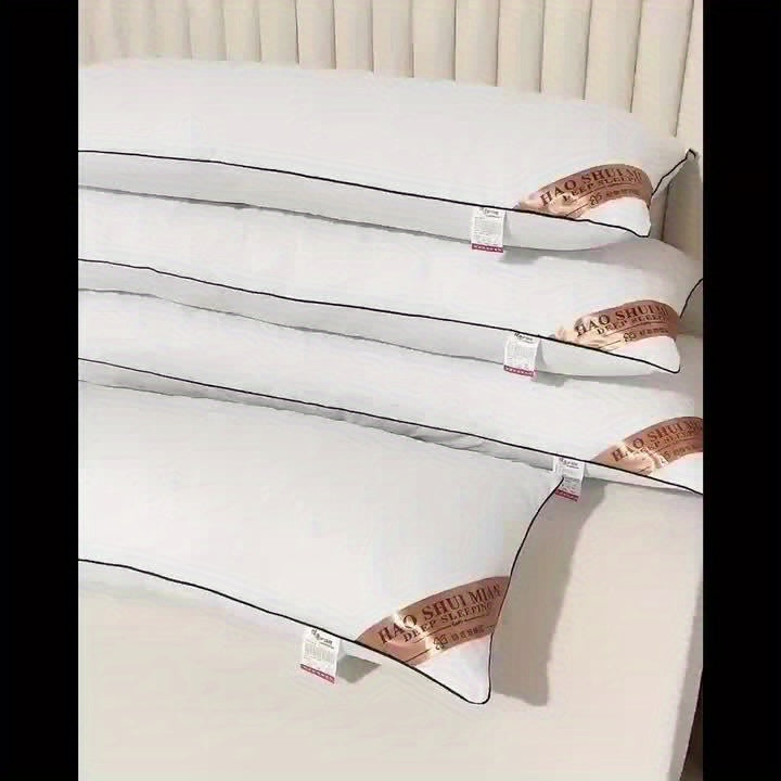 LuxurySoft - Ekstra Lang Hypoallergenisk Pute for Rygg- og Side-sovende, Myk og Pustende, Maskinvaskbar | Skanto