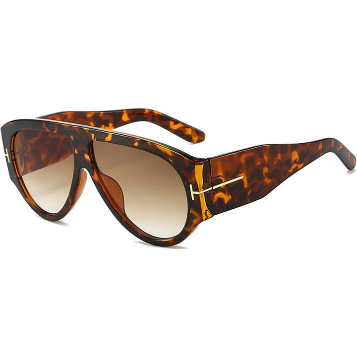 Oversized UV400 Aviator Solbriller Skanto